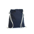 Navy - Front - United Bag Store Cotton Drawstring Bag