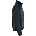 Black - Side - Clique Mens Custer Reflective Padded Jacket