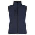 Dark Navy - Front - Clique Womens-Ladies Softshell Panels Gilet