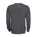 Grey - Back - Projob Mens Round Neck Sweatshirt