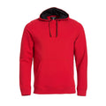 Red - Front - Clique Mens Classic Hoodie