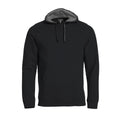 Black - Front - Clique Mens Classic Hoodie