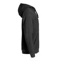 Anthracite - Side - Clique Mens Classic Melange Hoodie