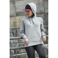 Grey - Pack Shot - Clique Unisex Adult Helix Melange Hoodie