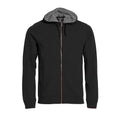 Black - Front - Clique Mens Classic Full Zip Hoodie