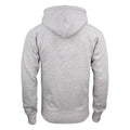 Grey - Back - Clique Unisex Adult Harper Melange Full Zip Hoodie