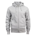 Grey - Front - Clique Unisex Adult Harper Melange Full Zip Hoodie