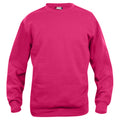 Bright Pink - Front - Clique Unisex Adult Basic Round Neck Sweatshirt