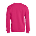 Bright Pink - Back - Clique Unisex Adult Basic Round Neck Sweatshirt