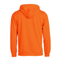 Visibility Orange - Back - Clique Unisex Adult Basic Hoodie