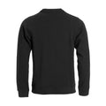 Black - Back - Clique Unisex Adult Classic Plain Round Neck Sweatshirt