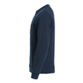 Dark Navy - Side - Clique Unisex Adult Classic Plain Round Neck Sweatshirt