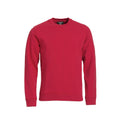 Red - Front - Clique Unisex Adult Classic Plain Round Neck Sweatshirt