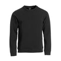 Black - Front - Clique Unisex Adult Classic Plain Round Neck Sweatshirt
