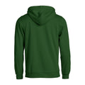 Bottle Green - Back - Clique Unisex Adult Basic Hoodie