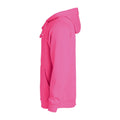 Bright Cerise - Side - Clique Unisex Adult Basic Hoodie