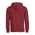 Burgundy - Back - Clique Unisex Adult Basic Hoodie