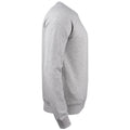 Grey Melange - Side - Clique Mens Premium Round Neck Sweatshirt