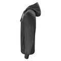 Anthracite Melange - Side - Clique Mens Classic Melange Full Zip Hoodie