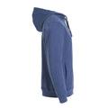 Blue Melange - Lifestyle - Clique Mens Classic Melange Full Zip Hoodie