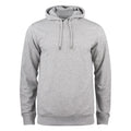 Grey Melange - Front - Clique Mens Premium Melange Hoodie