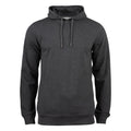 Anthracite Melange - Front - Clique Mens Premium Melange Hoodie