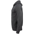 Anthracite Melange - Side - Clique Mens Premium Organic Cotton Full Zip Hoodie