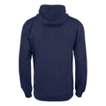 Dark Navy - Back - Clique Mens Premium Organic Cotton Full Zip Hoodie