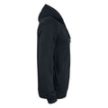 Black - Side - Clique Mens Premium Organic Cotton Full Zip Hoodie