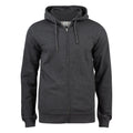 Anthracite - Front - Clique Mens Premium Organic Cotton Full Zip Hoodie