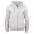 Natural Melange - Front - Clique Mens Premium Organic Cotton Full Zip Hoodie