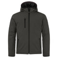 Dark Grey - Front - Clique Mens Padded Soft Shell Jacket