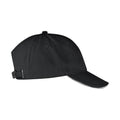 Black - Side - Clique Unisex Adult Davis Cap