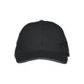 Black - Front - Clique Unisex Adult Davis Cap