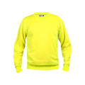 Visibility Yellow - Front - Clique Unisex Adult Basic Round Neck Sweatshirt