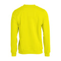 Visibility Yellow - Back - Clique Unisex Adult Basic Round Neck Sweatshirt