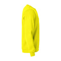 Visibility Yellow - Side - Clique Unisex Adult Basic Round Neck Sweatshirt