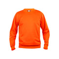 Visibility Orange - Front - Clique Unisex Adult Basic Round Neck Sweatshirt