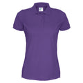 Purple - Front - Cottover Womens-Ladies Pique Lady T-Shirt