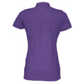 Purple - Back - Cottover Womens-Ladies Pique Lady T-Shirt