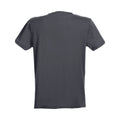 Anthracite Melange - Back - Clique Mens Stretch T-Shirt