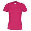 Dark Cerise - Front - Cottover Womens-Ladies Organic T-Shirt