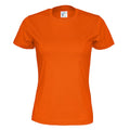 Orange - Front - Cottover Womens-Ladies Organic T-Shirt