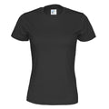 Black - Front - Cottover Womens-Ladies Organic T-Shirt