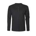 Black - Front - James Harvest Mens Stoneton Melange Long-Sleeved Sweatshirt