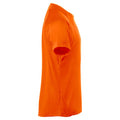 Visibility Orange - Side - Clique Mens Premium Active T-Shirt