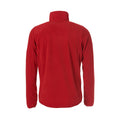 Red - Back - Clique Mens Basic Microfleece Fleece Jacket