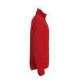 Red - Side - Clique Mens Basic Microfleece Fleece Jacket