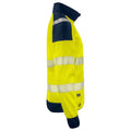 Yellow-Navy - Side - Projob Mens Hi-Vis Sweatshirt