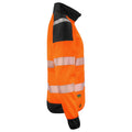 Orange-Black - Side - Projob Mens Hi-Vis Sweatshirt